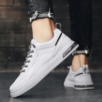 Zapatos Casuales Para Hombre En Blanco Tenis Ligeros Zapatos Vulcánicos Blanco Zapatos Todoterreno Hombre Plataforma Sin Cordones - details 15