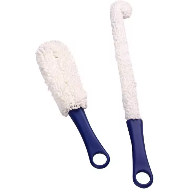 2pcs Multifunction Sponge Bottle Cleaning Brush Flexible for Long Handle and Inflexible for Short Handle - 1
