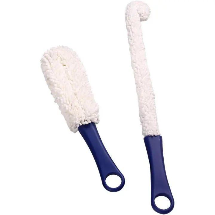 2pcs Multifunction Sponge Bottle Cleaning Brush Flexible for Long Handle and Inflexible for Short Handle - 1
