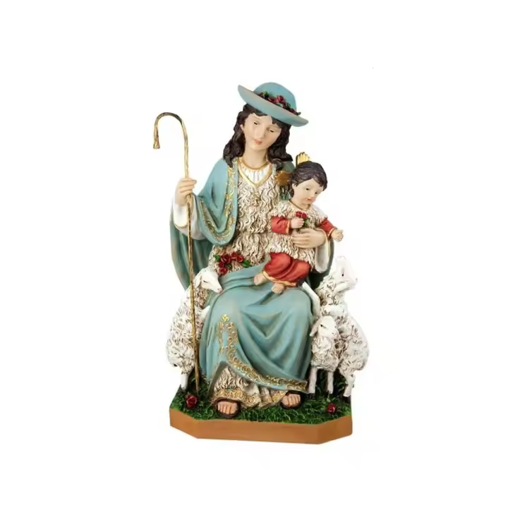 Inmaculada Romero Divina Pastora Figura 30 Cm Resina - 1