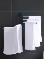Estante De Almacenamiento Para Baño Con 3 O 6 Capas Rueda Giratoria Multifuncional Para Toallas Material De Poliéster - details 5