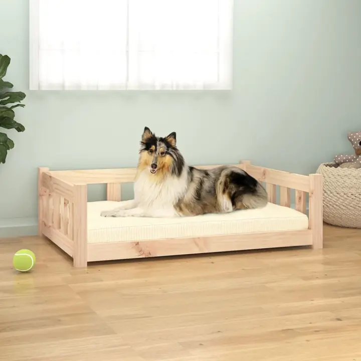 Cama para Perros Madera de Pino 95,5x65,5x28 cm - 1
