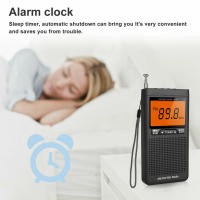 Radio Portátil De Meteorología FM AM NOAA Emergencia Con Alarma De Alerta Climática Y Reloj Mini Radio De Mano Con Búsqueda Automática De Canales - details 4
