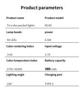 Luz De Rellenado Portátil Tricolor Para Auto Fotos Streaming De Teléfono Móvil Iluminación De Belleza Fotografía SLR RGB Color Completo - details 13
