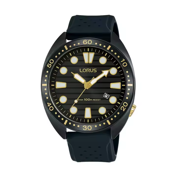 Lorus Reloj Hombre Hombre Sport Correa Silicona 3 Agujas Acero 10 Atm - 1
