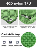 Colchón Inflable Para Camping Matrícula De Viaje Con Bomba De Inflado Integrada Material De Nylon TPU Tapete De Picnic Para Acampar En Tienda De Campaña - details 1