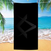 Toalla De Playa Microfibra Masonic Icons 1PC Toalla De Baño Súper Absorbente Secado Rápido Para Niños Y Adultos Unisex Toalla De Camping Piscina - details 13