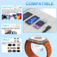 Cargador Magnético Rápido Para Apple Watch Y iPhone Cable Multiusos Compatible Con Reloj Apple 4 En 2 Cargador De Pulsera - details 4
