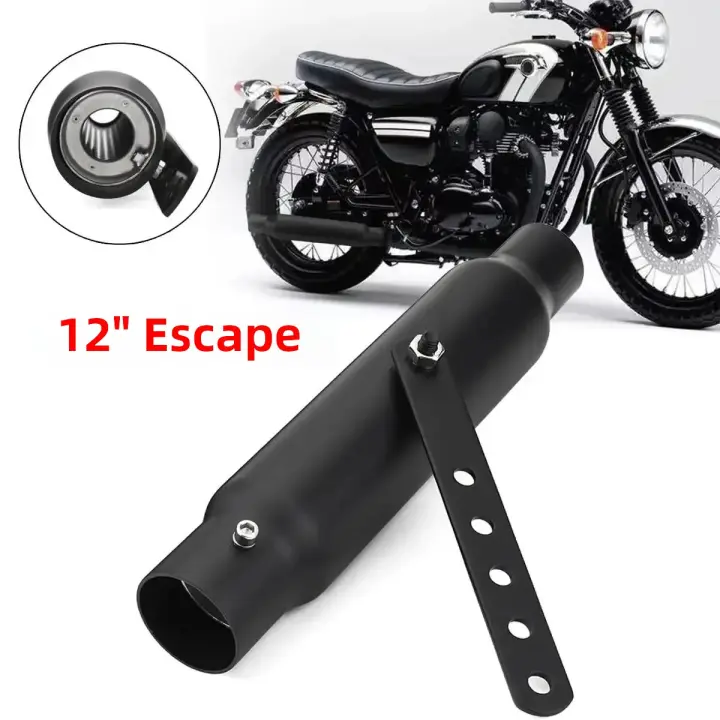 Escape De Motocicleta Retro Vintage Clásico Electroplateado Para Cafe Racer Bobber Chopper Personalizado Muffler Moto - 1