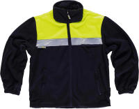 WorkTeam Forro Polar Bicolor Alta Visibilidad con Cremallera y Cintas Reflectantes. Unisex - details 1