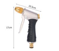 Pistola De Agua Para Jardín De Aluminio Con Cubierta De Goma Alta Presión Fácil De Limpia Para Lavado De Coche Y Uso Doméstico - details 0