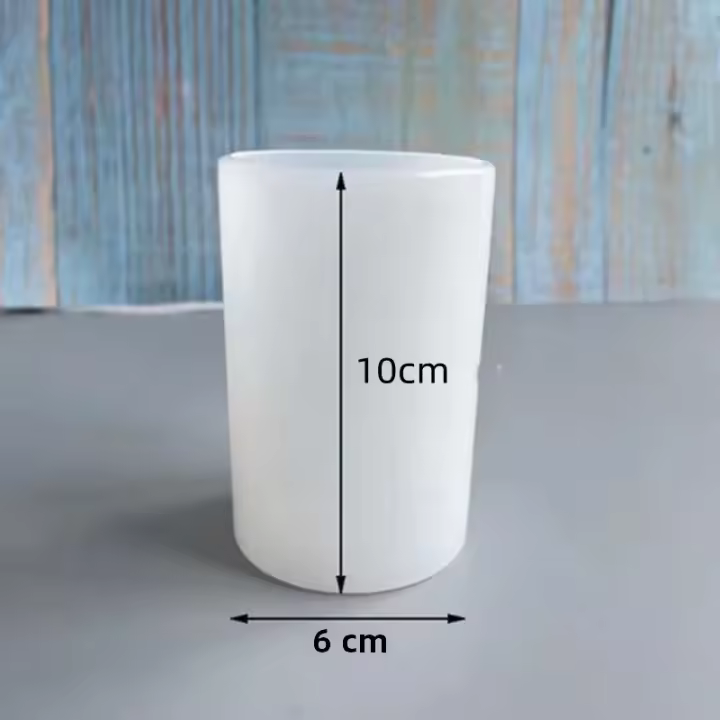 Molde De Silicona En Forma De Cilindro 3D Para Velas Y Jabón DIY Molde De Cera Y Resina Para Creación De Artesanías Y Regalos Hecho En China - 1