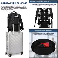 Mochara Viaje avion cabin 40x20x25, mochara de Transporte, mopila impermeable para el Aire Libre, Viajes Diarios, Trabajo, Primavera y Verano-Agplex - details 6