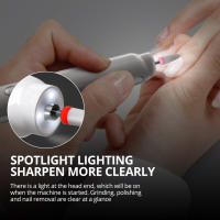 Taladro De Uñas Inalámbrico 6 En 1 15000RPM Con Luz LED Y Pantalla Corte De Uñas Pulidora Y Masajeadora Para Manicura Y Pedicura - details 1