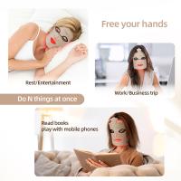 Máscara Facial De Silicona LED 3D Con Terapia De Luz Roja Para Belleza Y Cuidado De La Piel 7 Colores Reparación Y Blanchimente Sin Cable - details 9