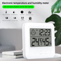 Estación Meteorológica Multifuncional Con Reloj Termómetro Higrómetro Calendario Pantalla LCD Digital Medidor De Temperatura Y Humedad Para Interior - details 28