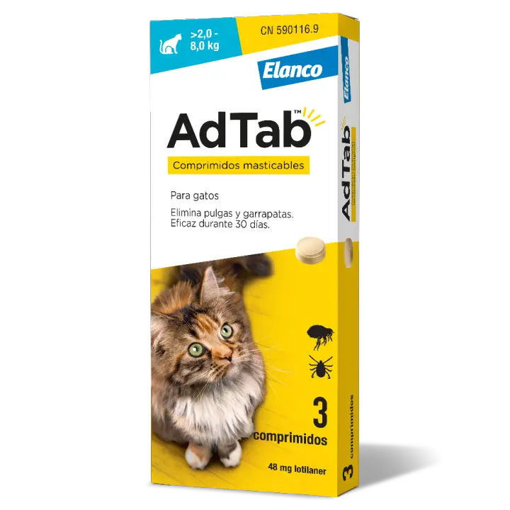 ADTAB 48mg Gato (2 a 8 kg) (3 comprimidos) - 1