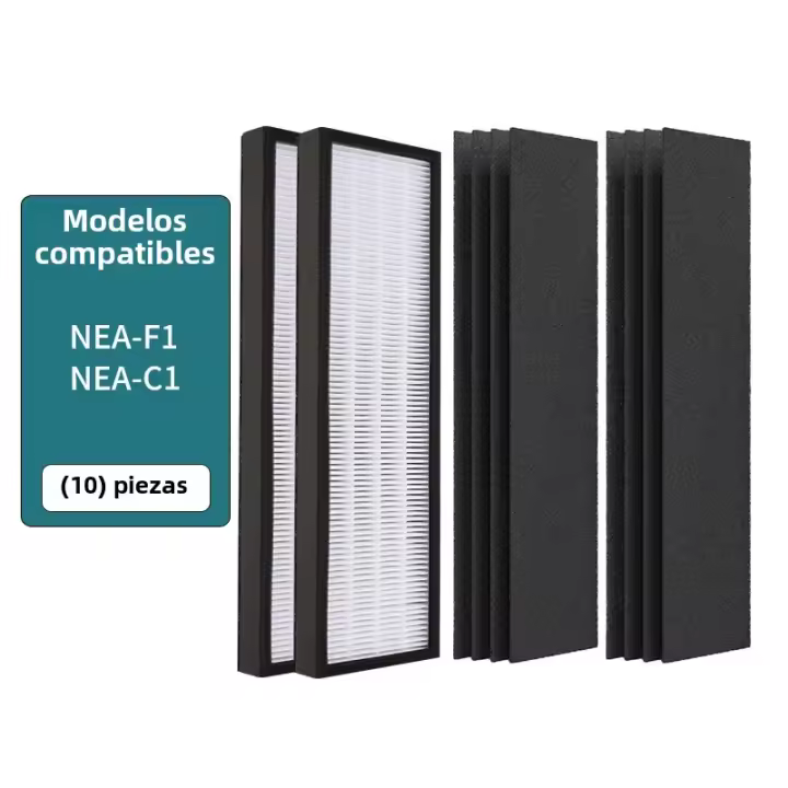 Filtro HEPA Verdadero NEA120 Compatible Con Eureka Instant Clear NEA120 (NEA-F1 NEA-C1) Y Toshiba Smart WiFi (CAF-W36USW) Pack De 2 - 1