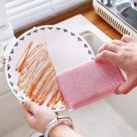 5/20Pcs Esponja De Lavar Platos Espesa Para Limpieza De Cocina Paño De Limpieza Multiusos Escobilla De Lavar Absorbente - details 4