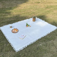 1pc Alfombra Portátil Para Camping Y Picnic Impermeable De 90-150cm Material PE Algodón Ideal Para Exterior Playa Y Camping - details 6