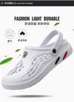Sandalias De Hombre Para Verano Clogs EVA Zapatillas De Jardín Plataforma Playa Couplet Slides Para Interior Baño Talla Grande - details 7