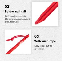 Juego De 4 Palos De Tenda Widesea Para Camping Y Senderismo Accesorios De Exterior Para Suelo De Nieve Dura Equipo De Refugio - details 4