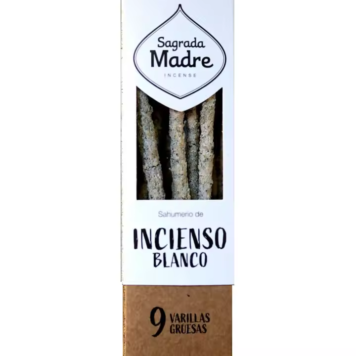 INCIENSOSHOP - 2 unidades de incienso de Olíbano Blanco de Sagrada Madre hecho a mano con Amor en Argentina - 1