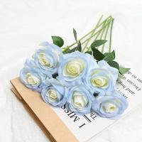 5/10Pcs Bouquet De Flores Artificiales De Rosa Para Decoración De Hogar Boda Centro De Mesa Arreglo Floral Jardín Estilo Seda - details 15