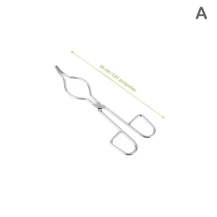 Pinzas De Crucible Profesionales En Acero Inoxidable Grueso Plomería Y Fundición Herramientas De Joyería Clip De Esterilla Cromado - 1