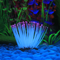 Adorno Acuático De Silicona Para Acuariopeces Artificiales Decoración Submarina Con Coral Y Plantas Iluminadas Para Decoración De Tanque De Acuario - details 0
