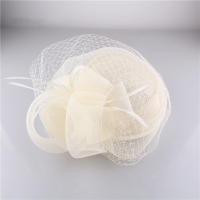 FS Sombrero De Noche De Boda Rojo Para Mujer Elegante Derby Con Plumas Y Velo Para Fiesta De Té En La Iglesia Y Cocktails - details 19
