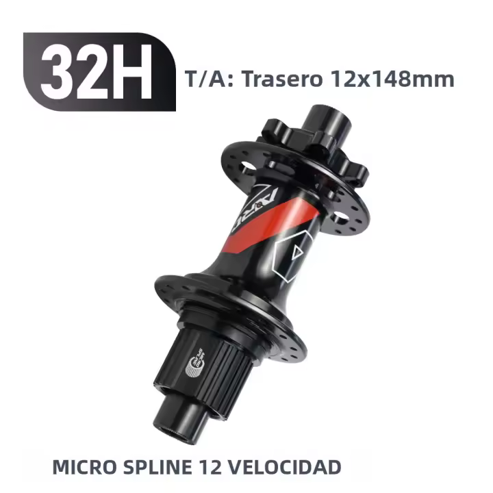 Hub De Bicicleta ARC 28 Agujeros Boost Para Montaña Compatible Con HG/XD/MS Eje Delantero 15x110 Trasero 12x148 10x141 Con Rodamientos Sellados 6 Pawls 114 Clicks - 1