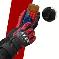 Guantes De Motocicleta Impermeables Y Térmicos Para Hombre Guantes De Conducción De Motocicleta Con Pantalla Táctil Guantes De Motocross De Invierno a Prueba De Viento - details 9