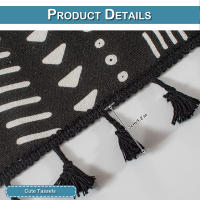 Cortina Bohemia Vintage Con Borlas Valance Corta Translúcida Para Cocina Sala De Estar Dormitorio Con Bolsillo Para Rodillo - details 15