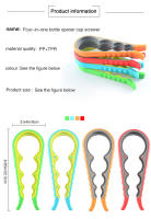 1/2Pcs Multifuncional Abre-Copos De 4 En 1 Abre-Copos De Botella Y Lata Herramienta De Cocina Y Vida Diaria Material PP - details 1