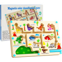 Juegos De Aprendizaje Montessori Con Imanes Para Niños Actividades De Desarrollo Motor Fine Con Conteo Y Colores Madera Laberinto Para Bebés - details 6
