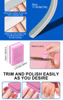 Kit De 16 Piezas De Archos Para Manicura Y Pedicura Archos De Acabado Y Pulido Para Uñas De Gel UV Y Acrílico Herramienta De Salon Con 7 Lados Polished - details 7
