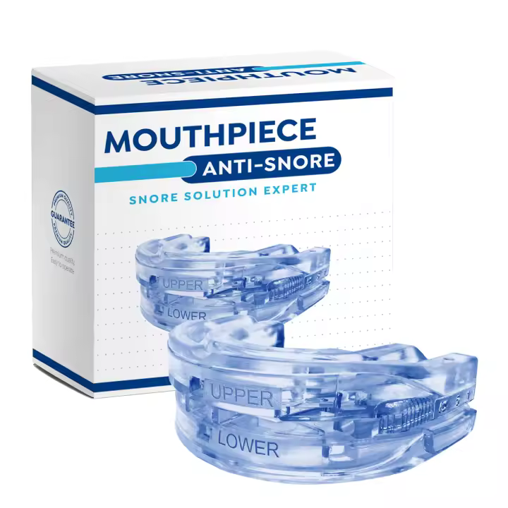 Dispositivo Antisnore Ajustable Mascarilla Para Dormir Anti-Grinding De EVA Azul Tamaño Ajustable Para Adultos Uso En Casa Y Viajes - 1