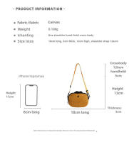 Bolso Bandolera Para Mujer De Lona Nueva Moda Verano 2025 Gran Capacidad Casual Bolso De Mano Diseñador Bolsillo Interior - details 1