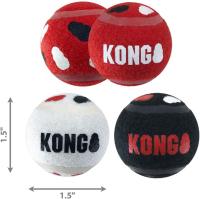 KONG SIGNATURE SPORT 3-PK PELOTAS DE TENIS PARA PERROS XS - details 2