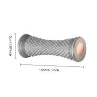 Masajeador De Pies Rolador De Yoga Para Fascia Plantar Relajación Muscular Cuidado Masajeador Manual De Plástico TPR Y ABS Tamaño 16x5x5cm - details 14