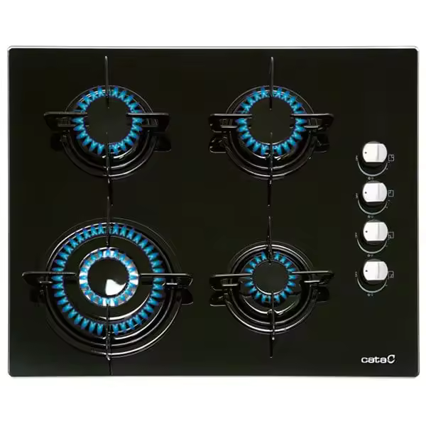 Placa Cata CIB-6031BK Cristalgas 4 fuegos 59cm - 1