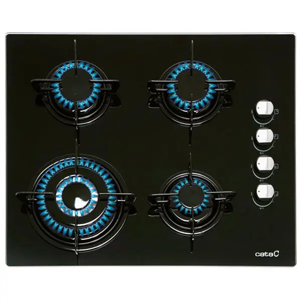 Placa Cata CIB-6031BK Cristalgas 4 fuegos 59cm - 1