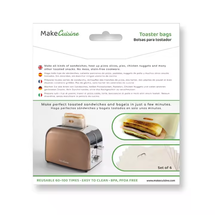 MakeCuisine - Bolsas para Tostador Reutilizables - Set de 6 - 1