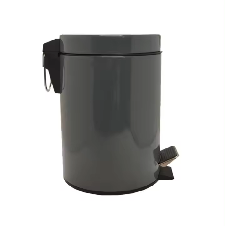 PAPELERA AMIKO DE ACERO INOXIDABLE CON PEDAL Y CUBETA INTERIOR EXTRAIBLE DE 3 LITROS MODELO BALI - 1