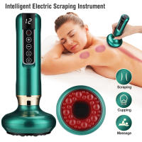 Masajeador De Cintura Eléctrico Con 12 Velocidades Y Copas De Ventosa Para Terapia Anti-Celulitis Y Quemagrasa Guasha De Masaje Corporal - details 9