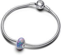 PANDORA Charm Moments 791691C05 morado，Viene con un embalaje de caja de regalo completo. - details 1