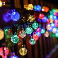 Globos De Cristal Solar Con Luces LED De 60 LED Modos De Iluminación 8 IP65 Luz De Navidad Para Decoración De Jardín Y Fiestas 1pc/2pcs - details 4