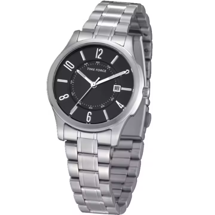 Time Force Tf4009l01m  Reloj Para Para Mujer Color Negro - 1