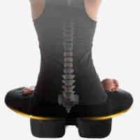 Cojín De Asiento Confortable Y Transpirable Diseño U Almohadilla De Masaje De Espuma Muelle Alivio De La Presión Coccyx Negro Morado Y Gris - details 7